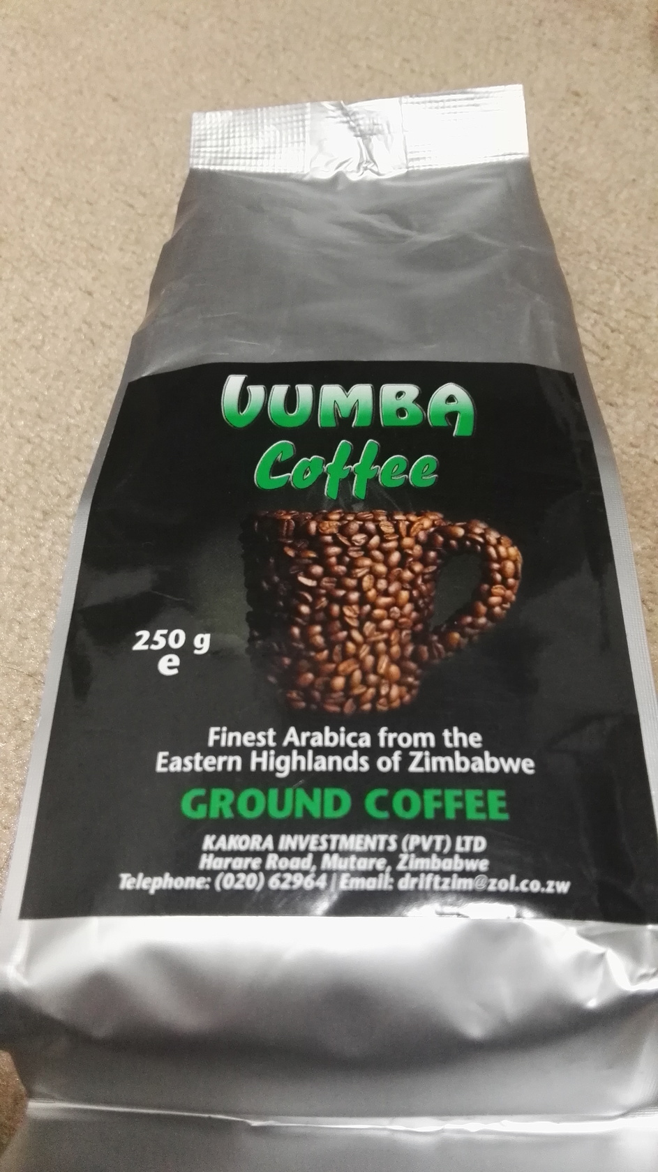 VUMBAコーヒー(世界評価AA+希少種)