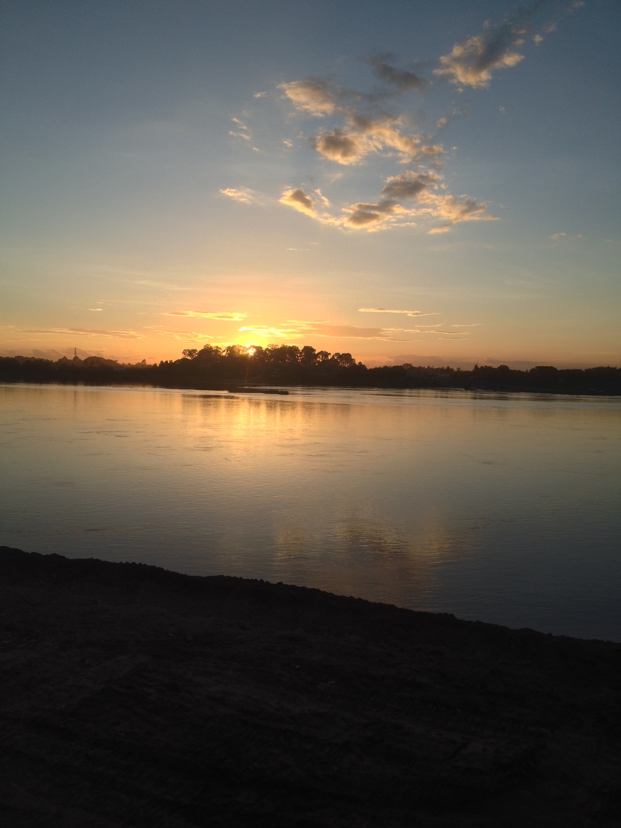 メコン河の夕日