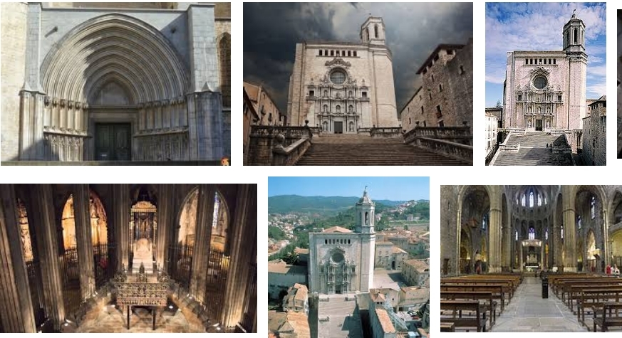 ジロナのカテドラル（大教会）と庭園および美術館、地中海海岸（コスタブラバ等）、ダリ美術館、ローマ遺跡等