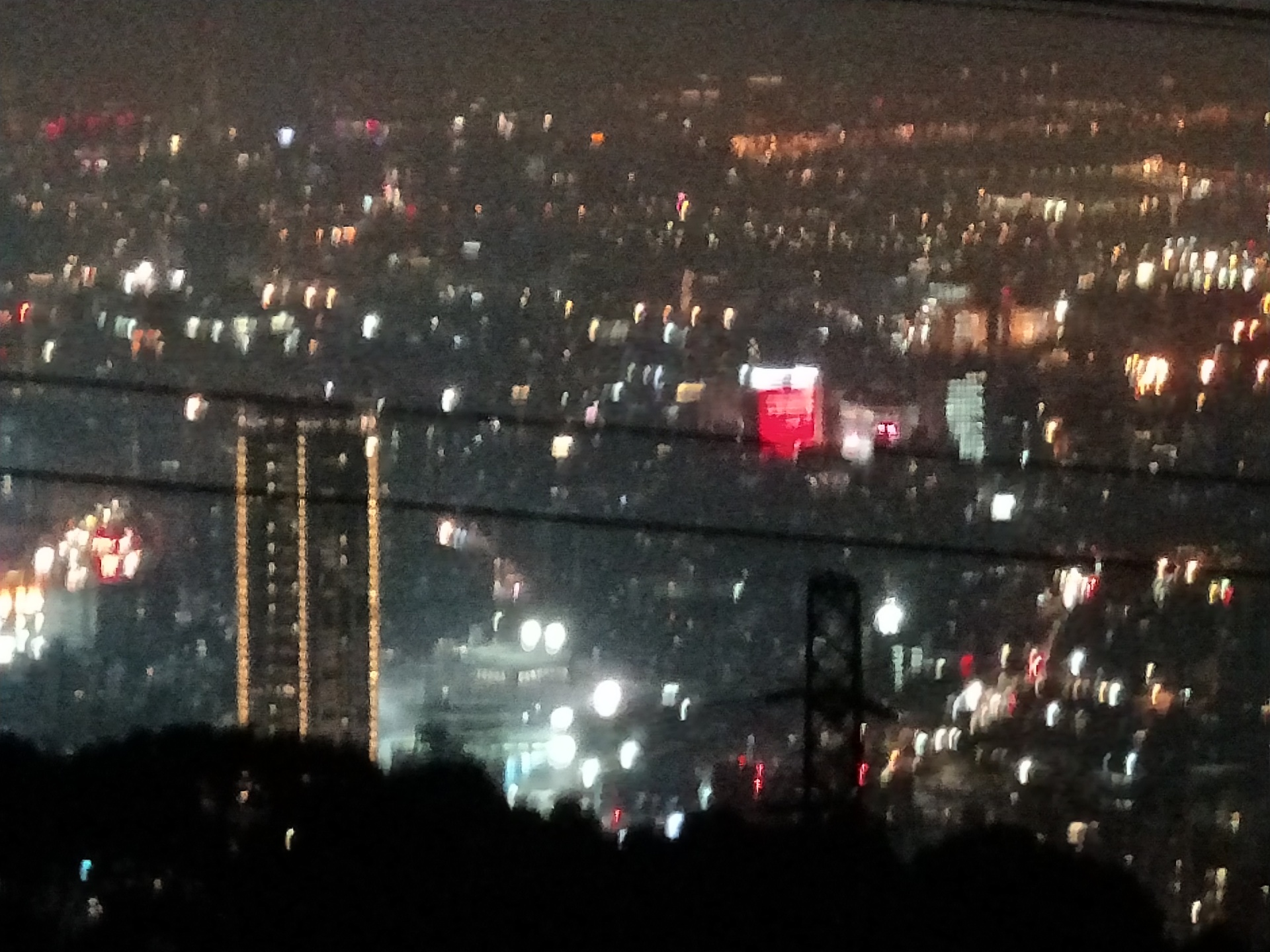 陽明山から見た台北市の夜景