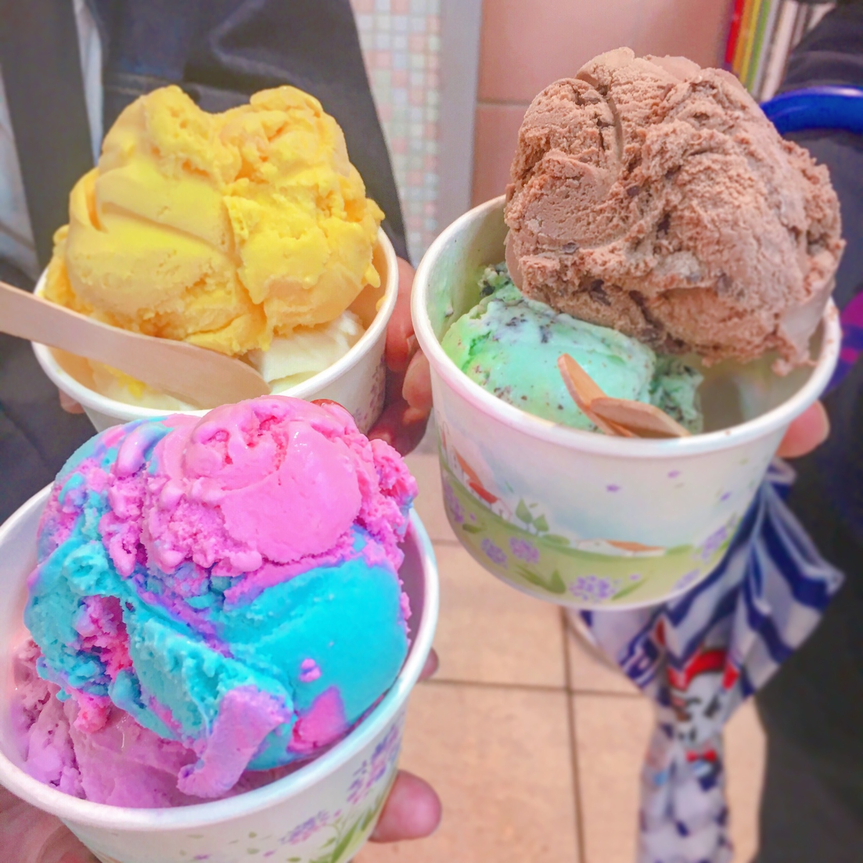 台北地下街のアイスクリーム