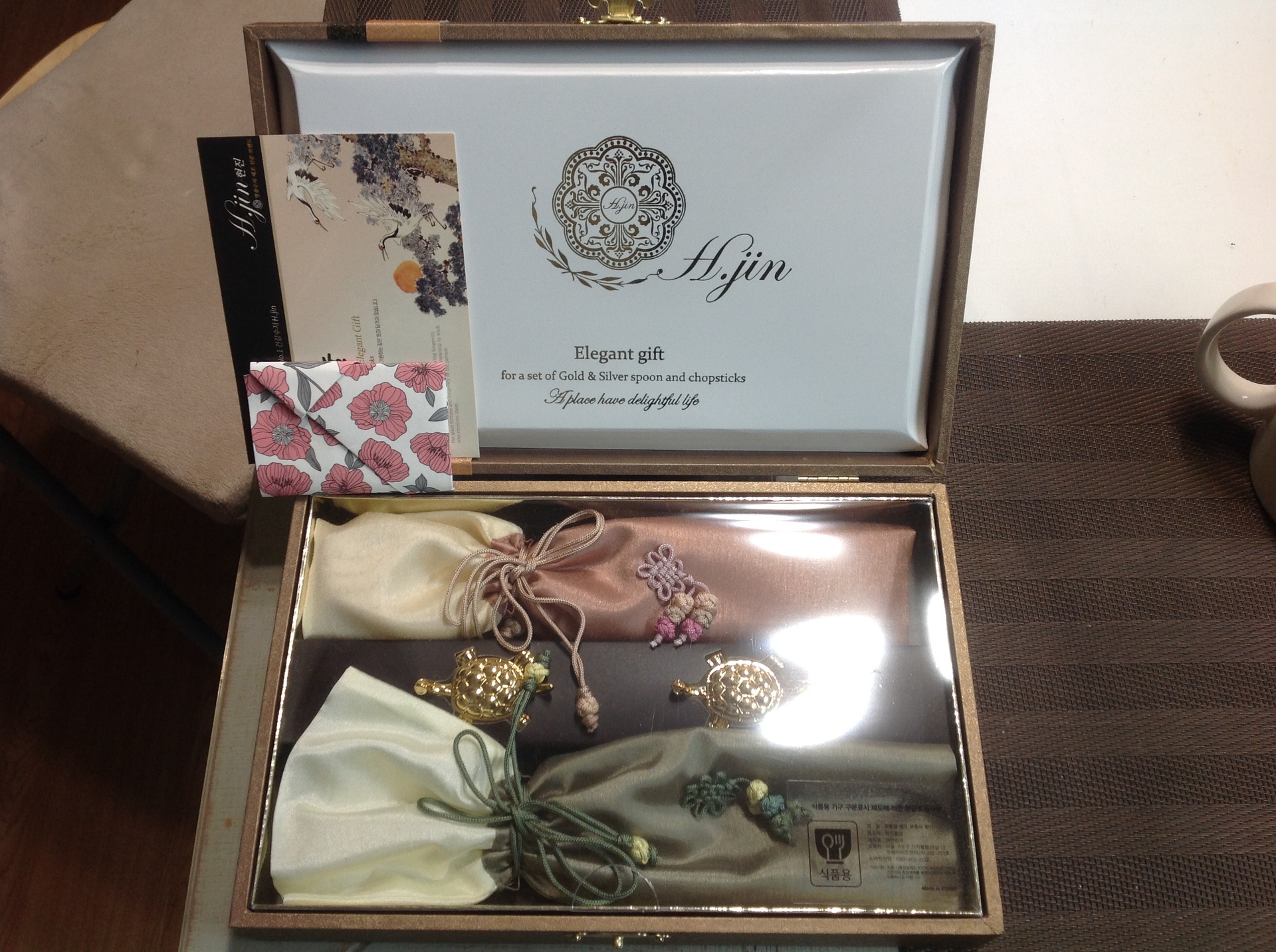 韓国スプーン、箸セット H.Jin Elegant Gift