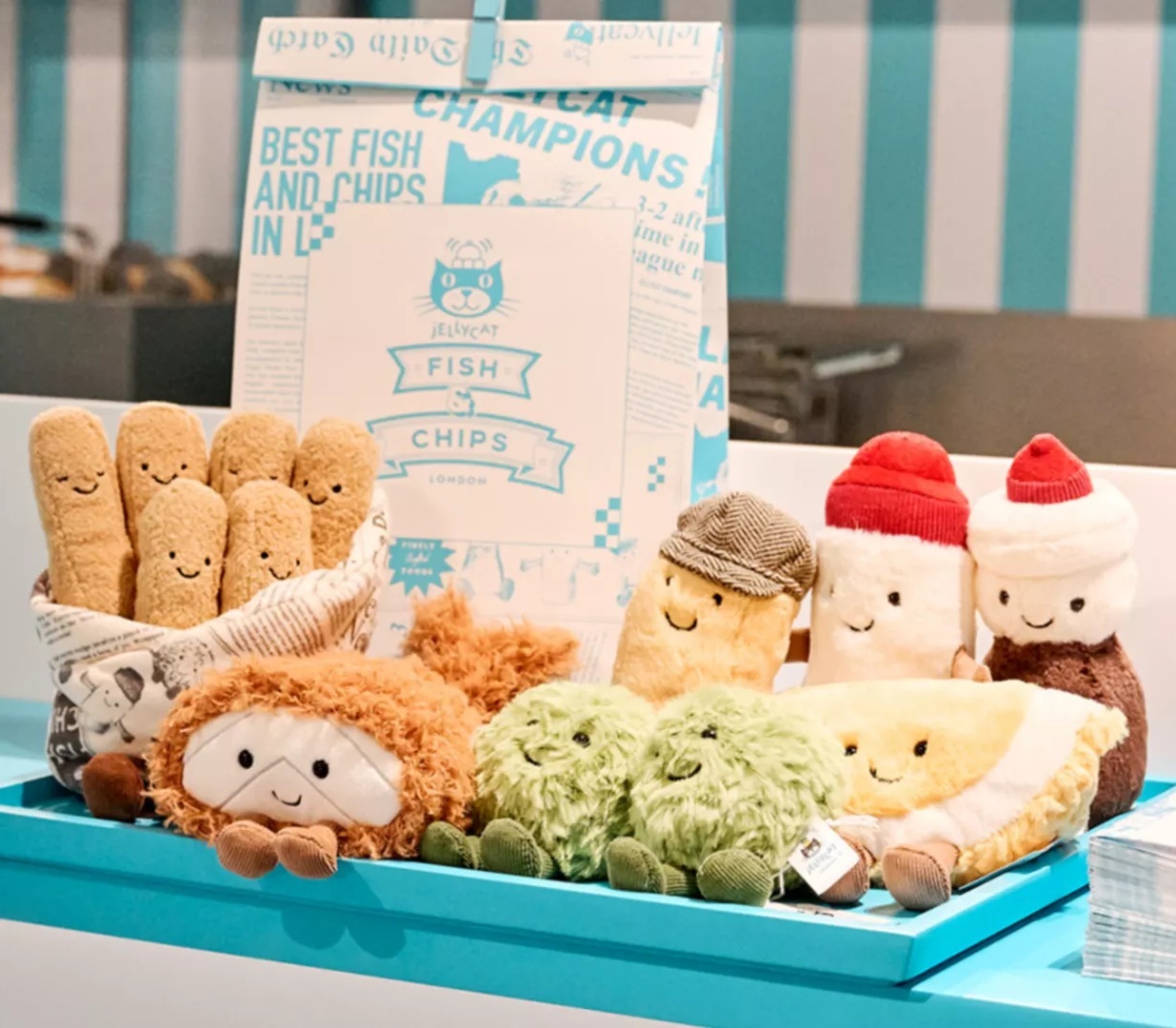 jelly cat fish&chips ロンドン期間限定　ジェリーキャット jelly cat fish&chips ロンドン期間限定 ジェリーキャット