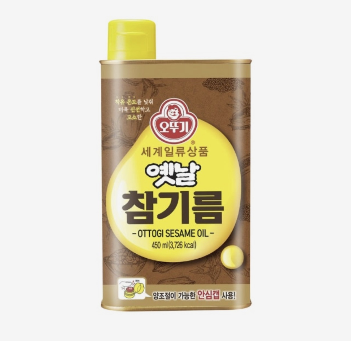 オットゥギ 昔のごま油(缶 茶色 黄色じゃない)