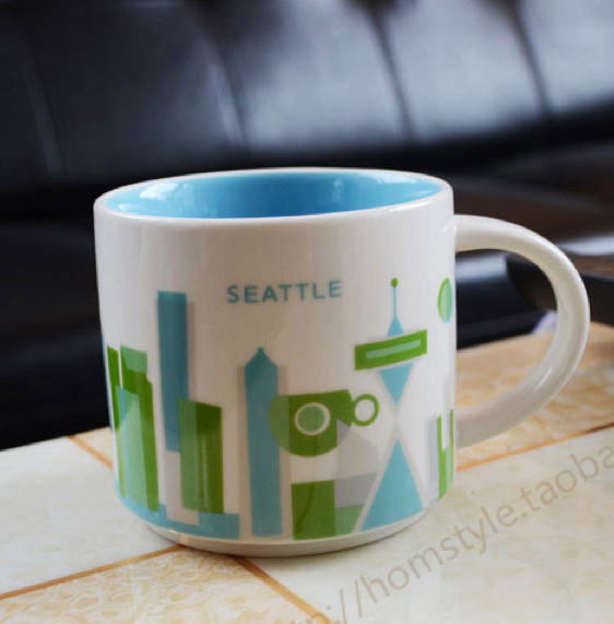 シアトルデザインのマグカップ
